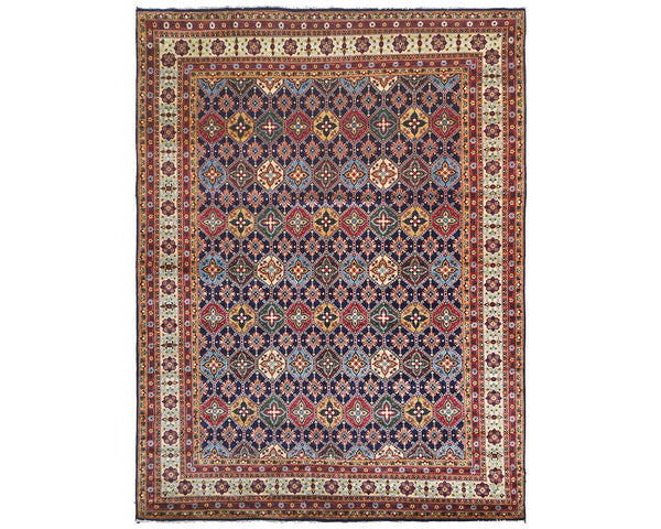 8x11 Yousafi Multicolor Afghan Hand Knotted Wool Area Rug